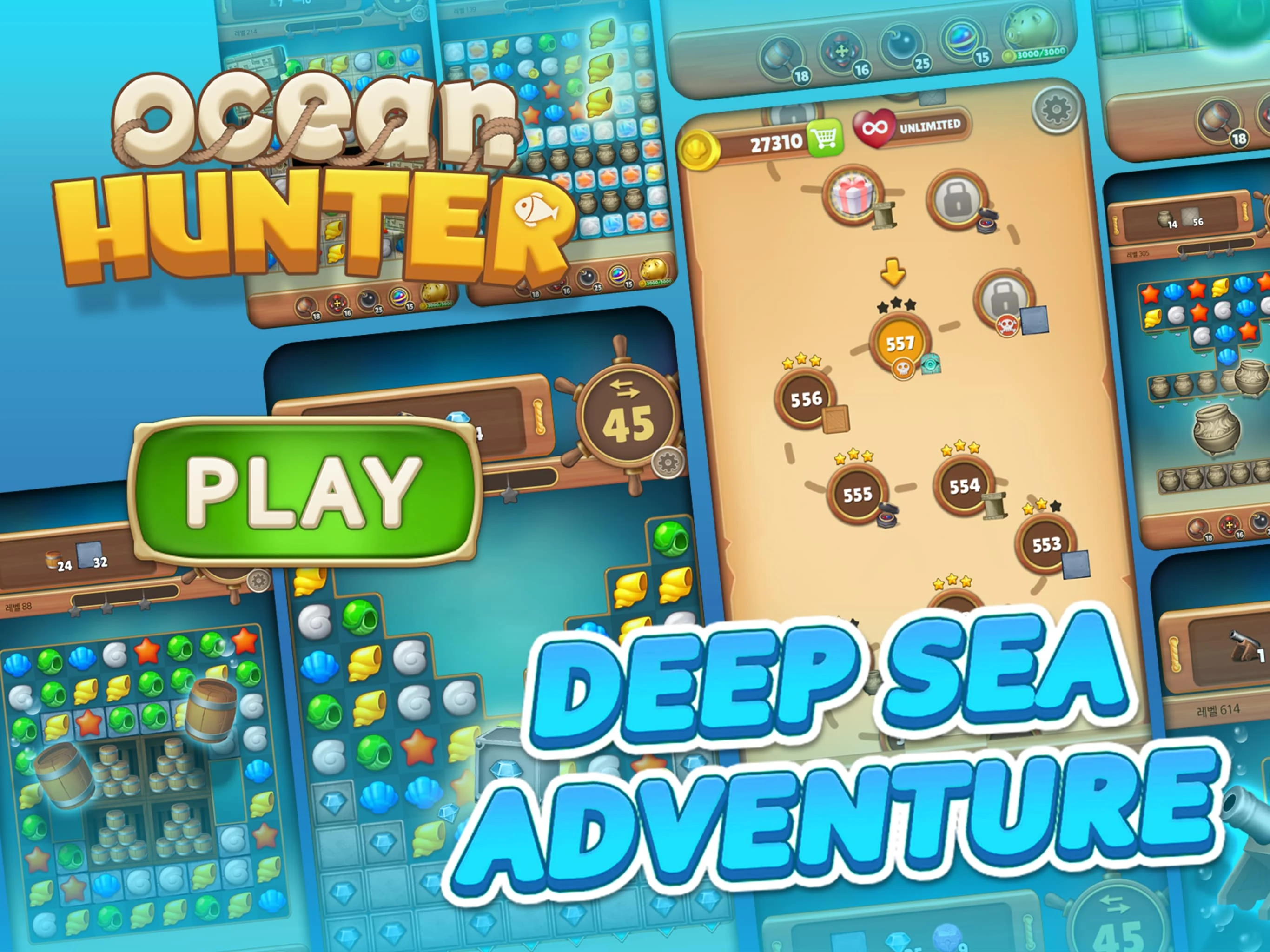 Ocean Hunter : Match 3 Puzzle screenshot