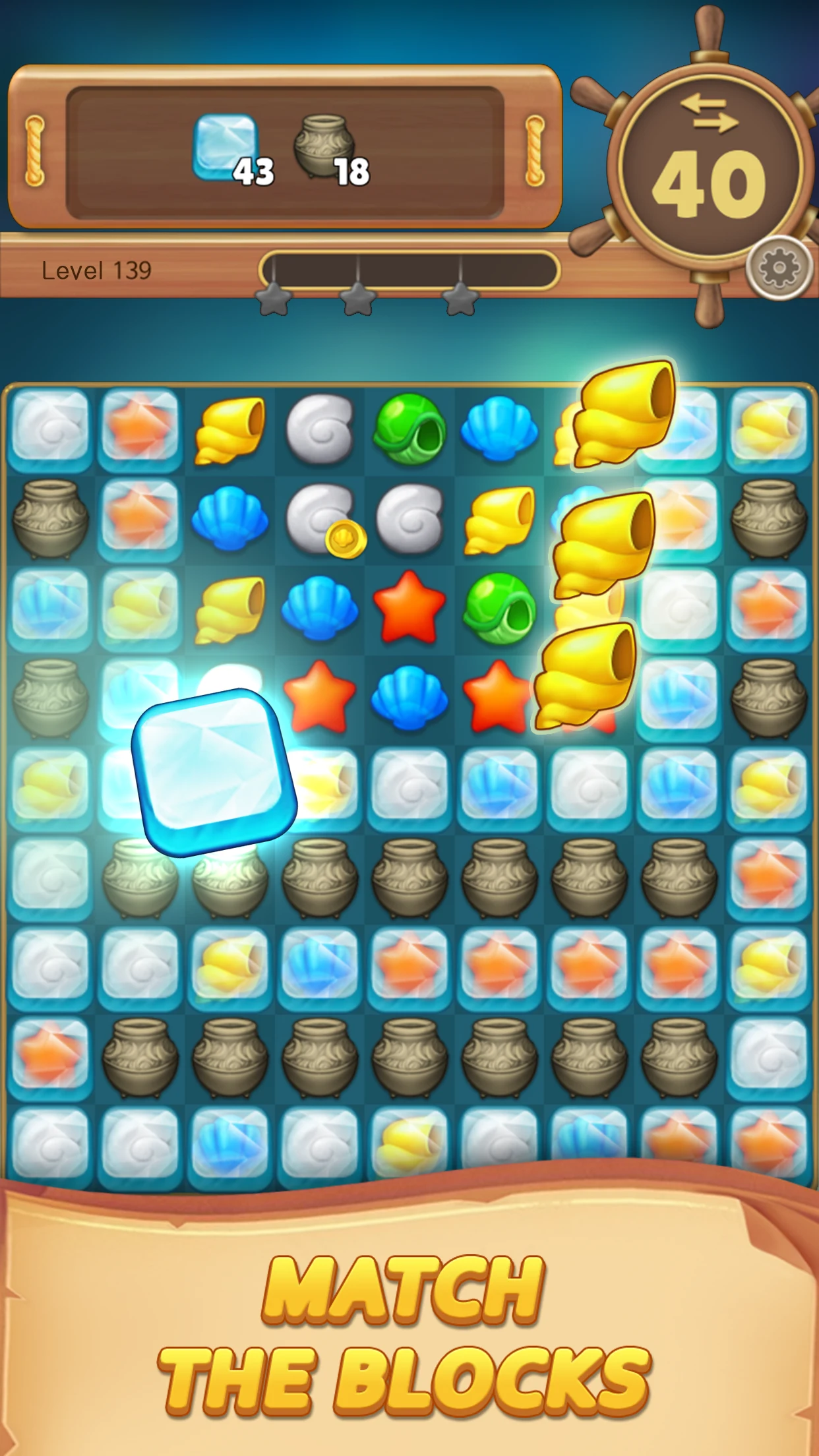 Ocean Hunter : Match 3 Puzzle screenshot